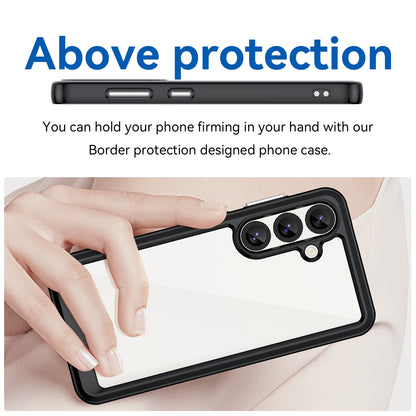 Samsung Galaxy S25 5G Acrylic Hybrid TPU Protective Phone Case, Colourful Series Shockproof Cover