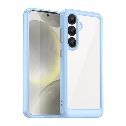 Samsung Galaxy S25 5G Acrylic Hybrid TPU Protective Phone Case, Colourful Series Shockproof Cover