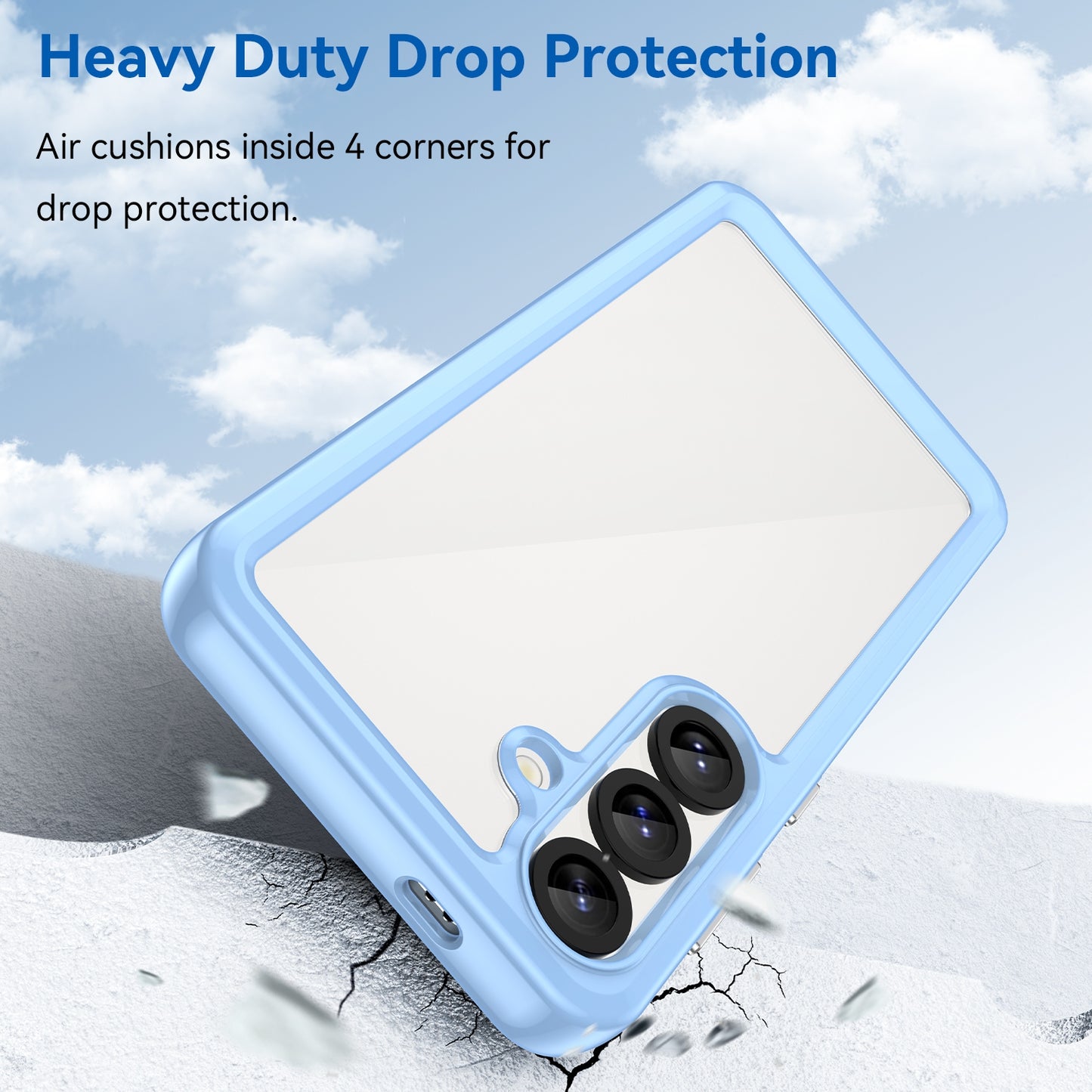 Samsung Galaxy S25 5G Acrylic Hybrid TPU Protective Phone Case, Colourful Series Shockproof Cover