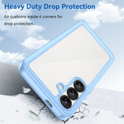 Samsung Galaxy S25 5G Acrylic Hybrid TPU Protective Phone Case, Colourful Series Shockproof Cover