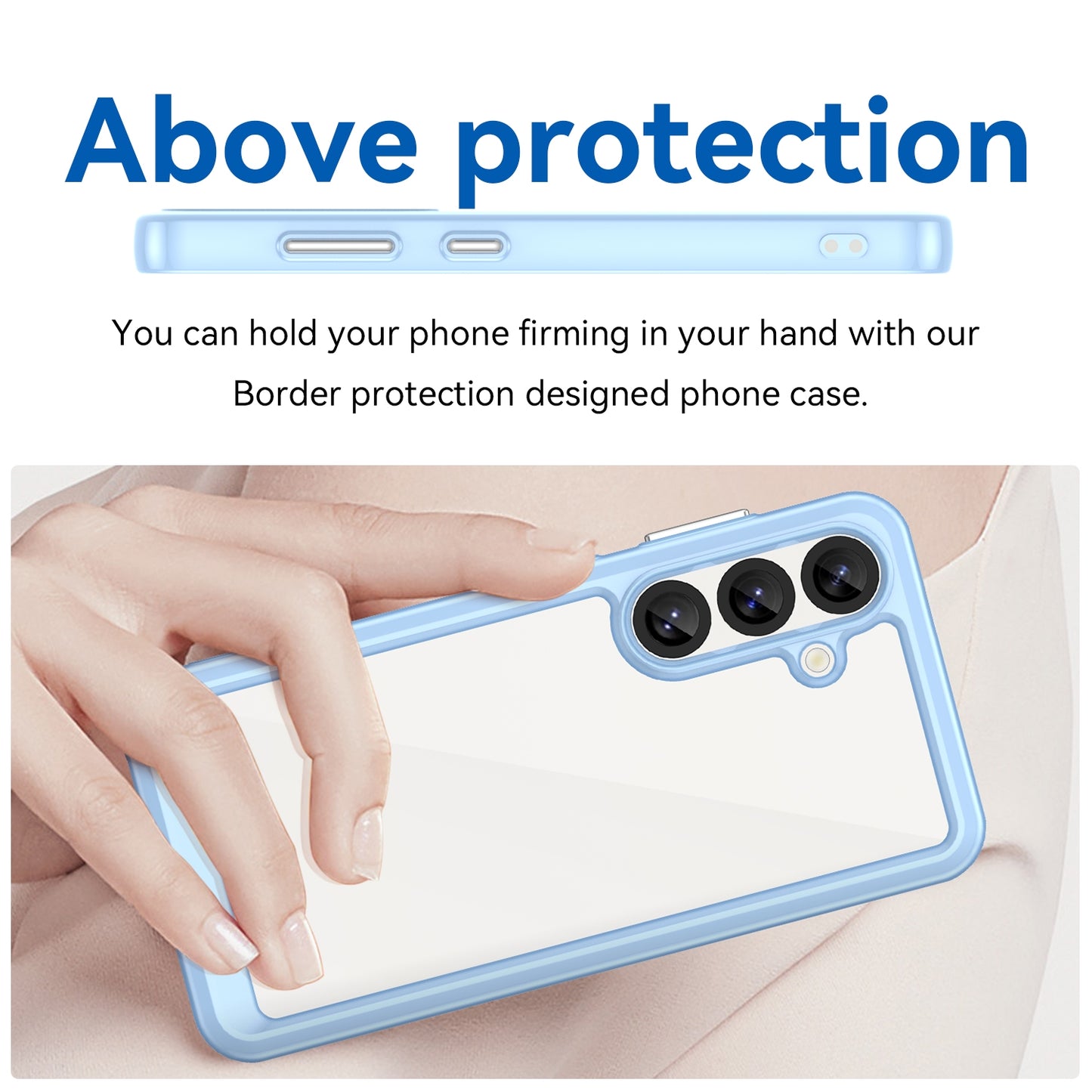 Samsung Galaxy S25 5G Acrylic Hybrid TPU Protective Phone Case, Colourful Series Shockproof Cover