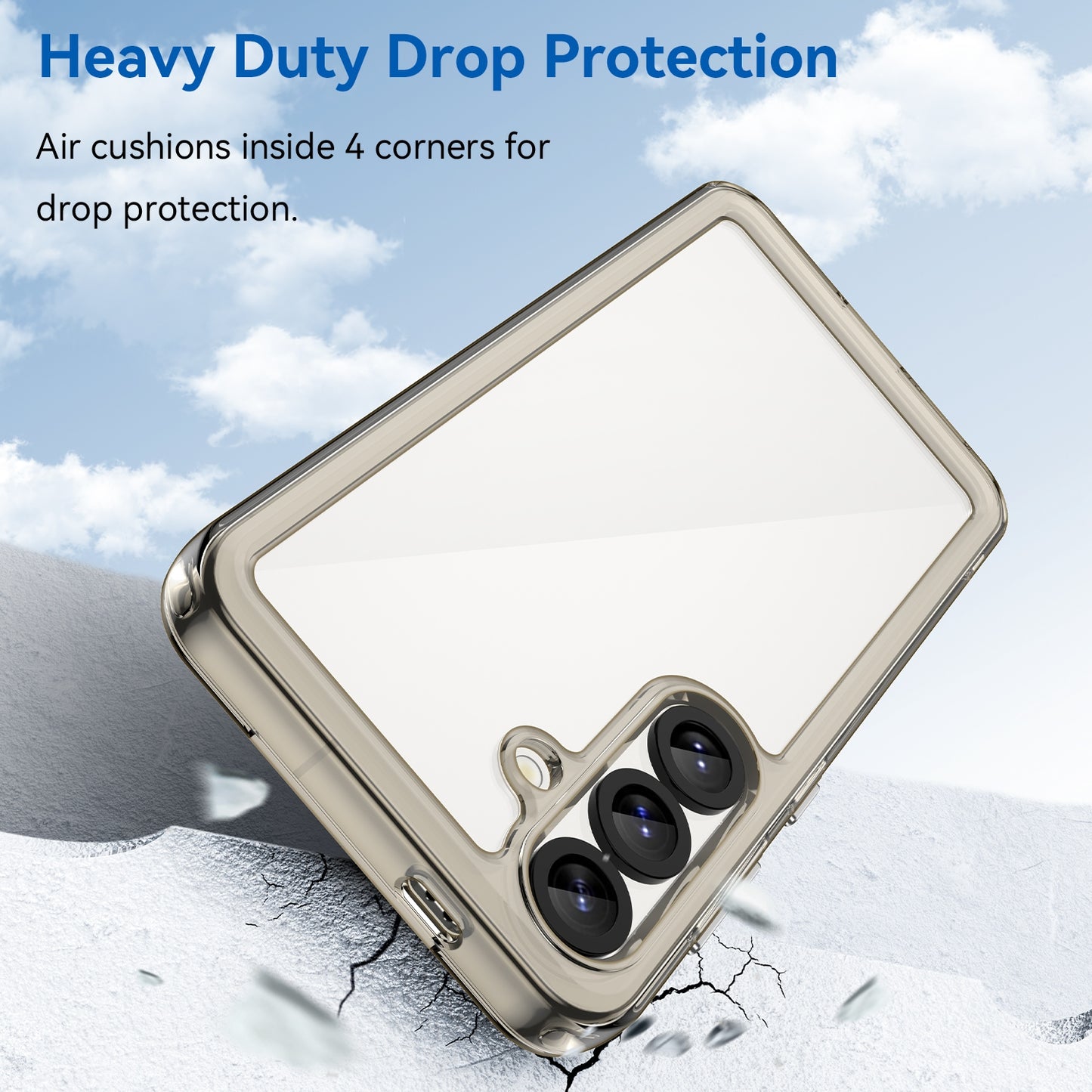 Samsung Galaxy S25 5G Acrylic Hybrid TPU Protective Phone Case, Colourful Series Shockproof Cover