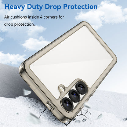Samsung Galaxy S25 5G Acrylic Hybrid TPU Protective Phone Case, Colourful Series Shockproof Cover