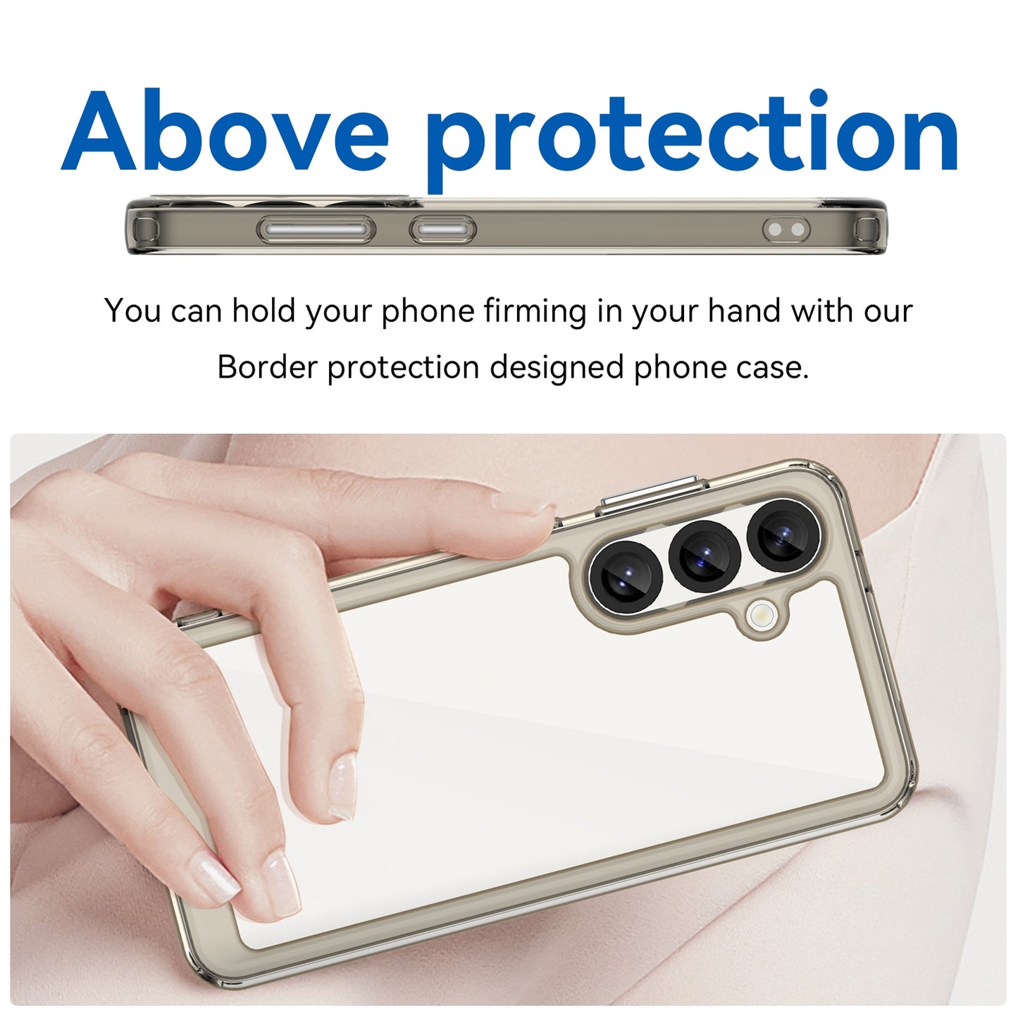 Samsung Galaxy S25 5G Acrylic Hybrid TPU Protective Phone Case, Colourful Series Shockproof Cover