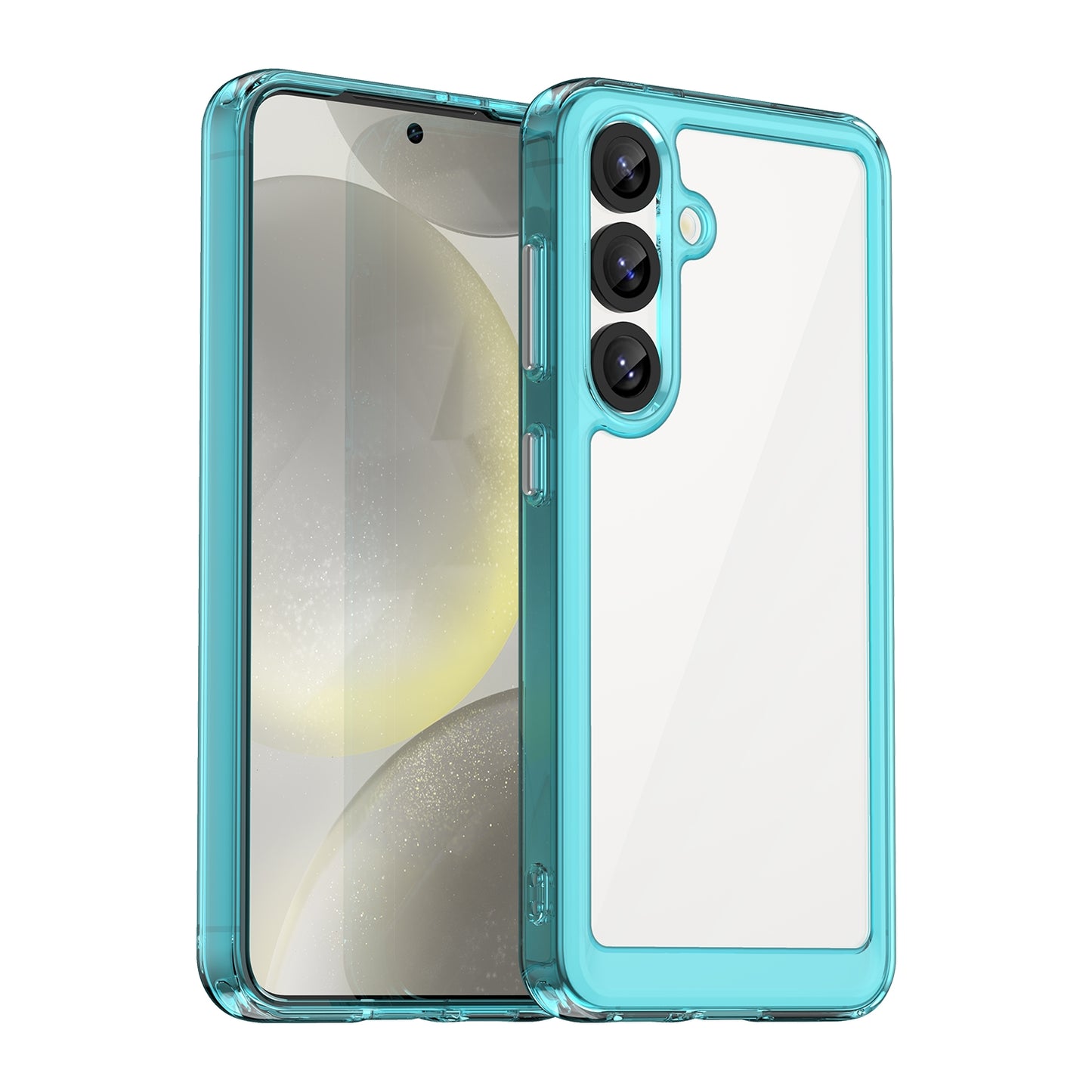 Samsung Galaxy S25 5G Acrylic Hybrid TPU Protective Phone Case, Colourful Series Shockproof Cover