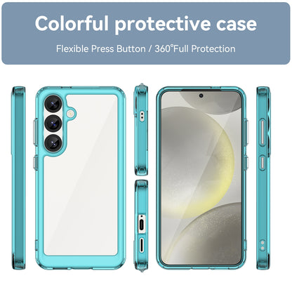 Samsung Galaxy S25 5G Acrylic Hybrid TPU Protective Phone Case, Colourful Series Shockproof Cover