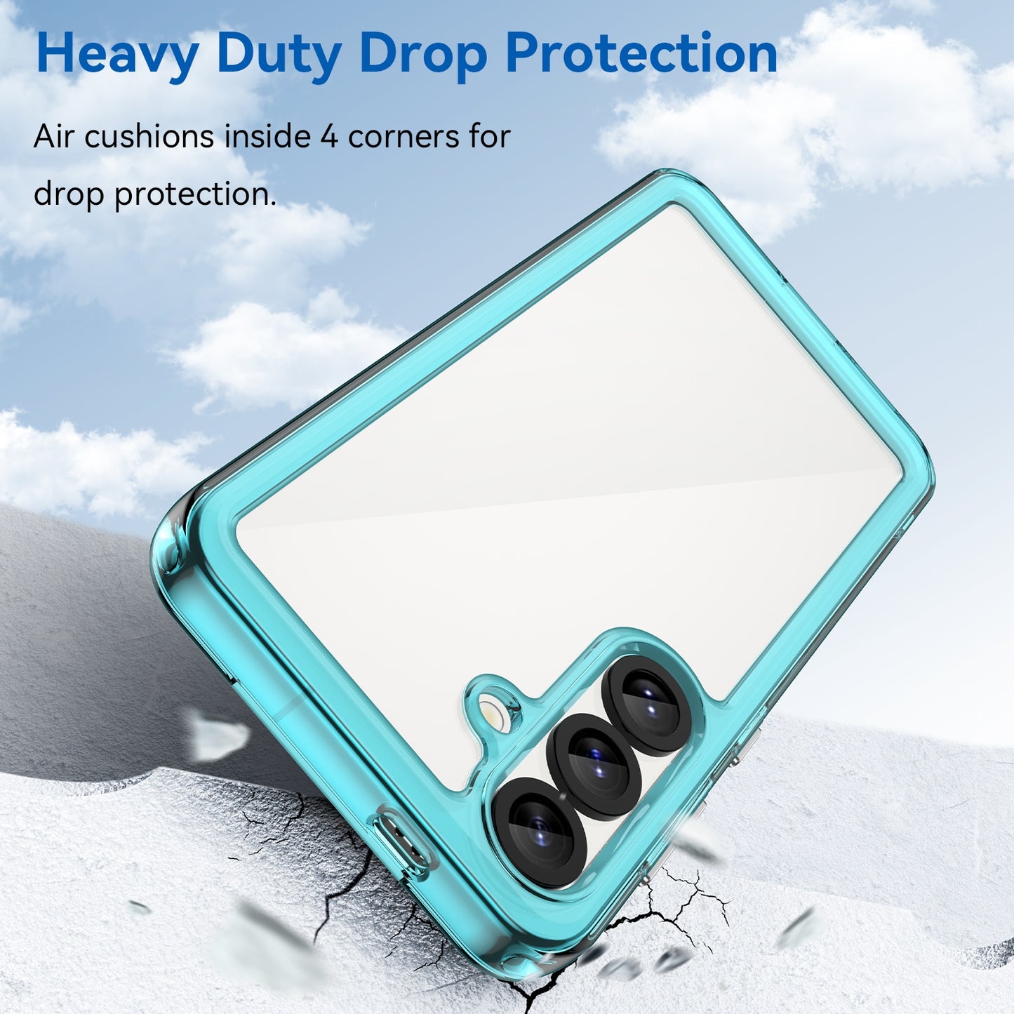 Samsung Galaxy S25 5G Acrylic Hybrid TPU Protective Phone Case, Colourful Series Shockproof Cover
