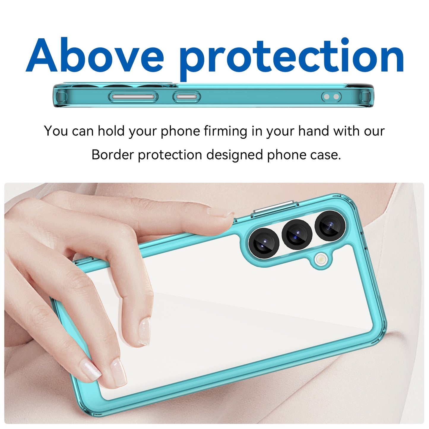 Samsung Galaxy S25 5G Acrylic Hybrid TPU Protective Phone Case, Colourful Series Shockproof Cover