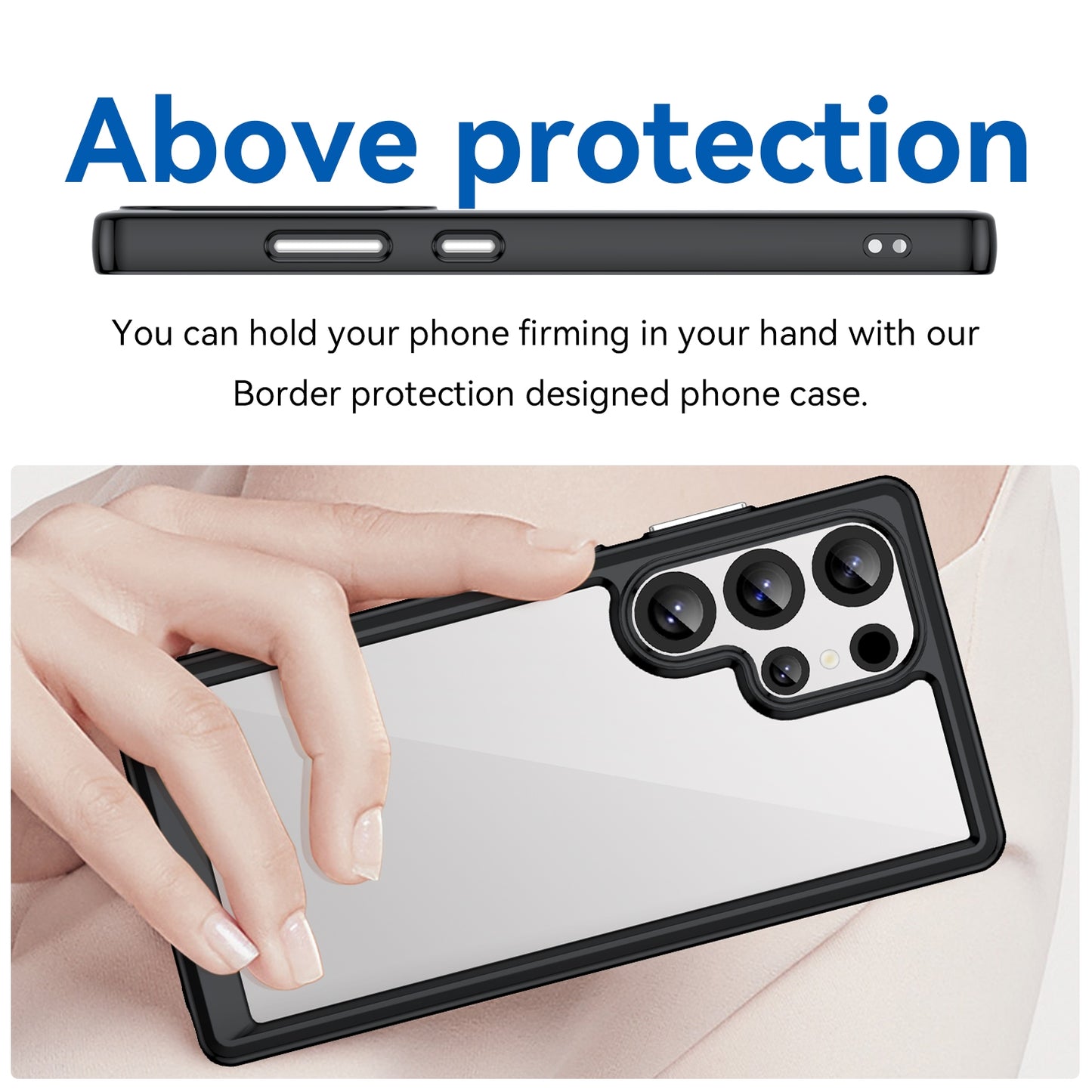 Samsung Galaxy S25 Ultra 5G Acrylic Hybrid TPU Protective Phone Case, Colourful Series Shockproof Cover