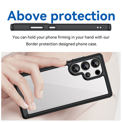 Samsung Galaxy S25 Ultra 5G Acrylic Hybrid TPU Protective Phone Case, Colourful Series Shockproof Cover
