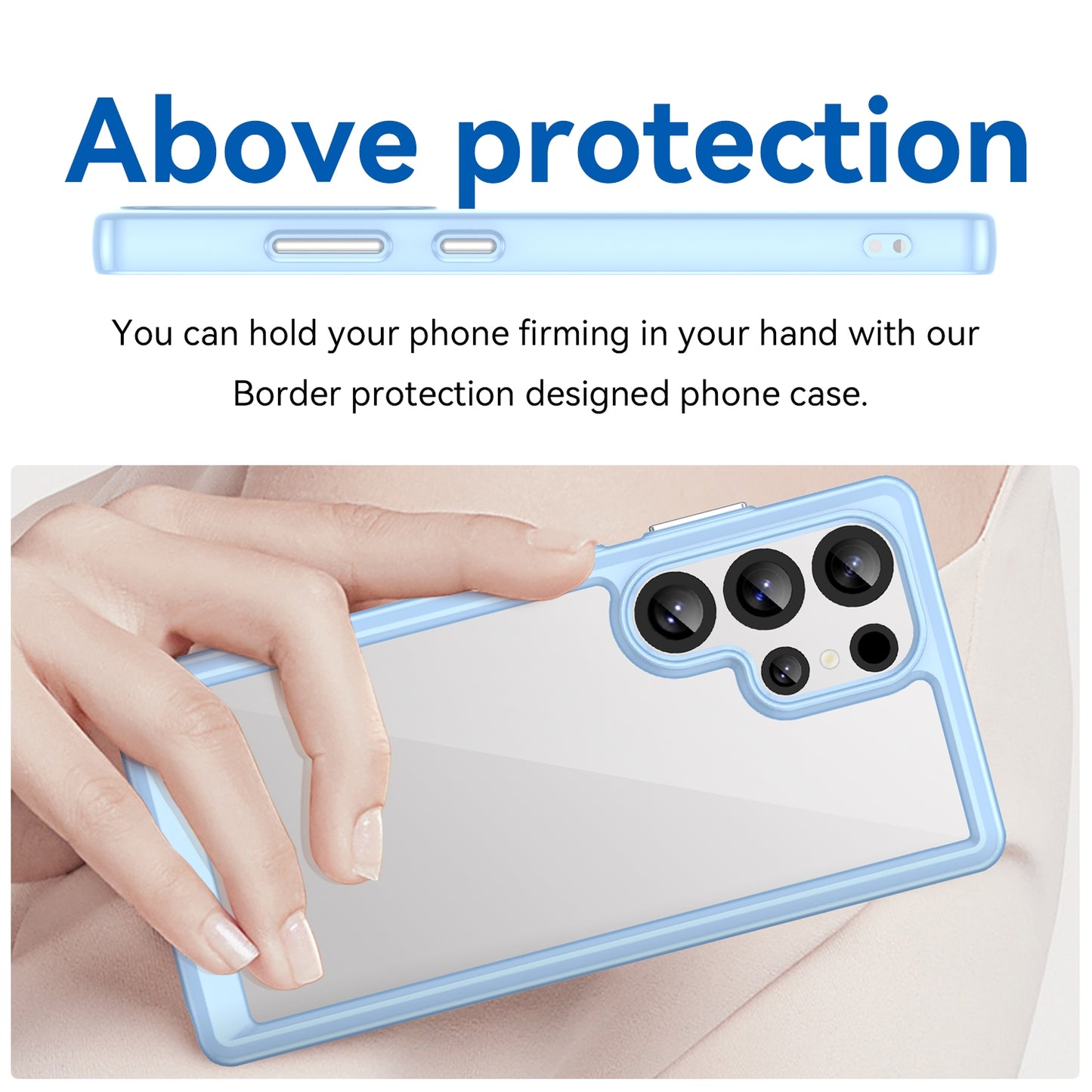 Samsung Galaxy S25 Ultra 5G Acrylic Hybrid TPU Protective Phone Case, Colourful Series Shockproof Cover