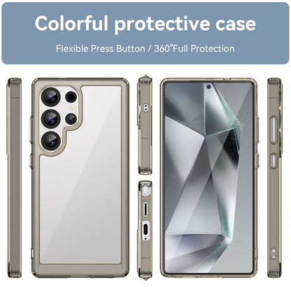 Samsung Galaxy S25 Ultra 5G Acrylic Hybrid TPU Protective Phone Case, Colourful Series Shockproof Cover