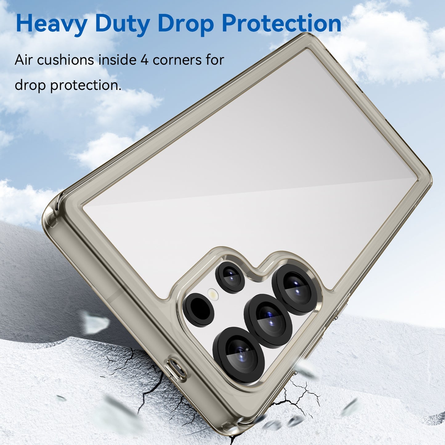 Samsung Galaxy S25 Ultra 5G Acrylic Hybrid TPU Protective Phone Case, Colourful Series Shockproof Cover