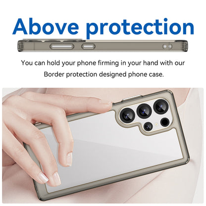 Samsung Galaxy S25 Ultra 5G Acrylic Hybrid TPU Protective Phone Case, Colourful Series Shockproof Cover