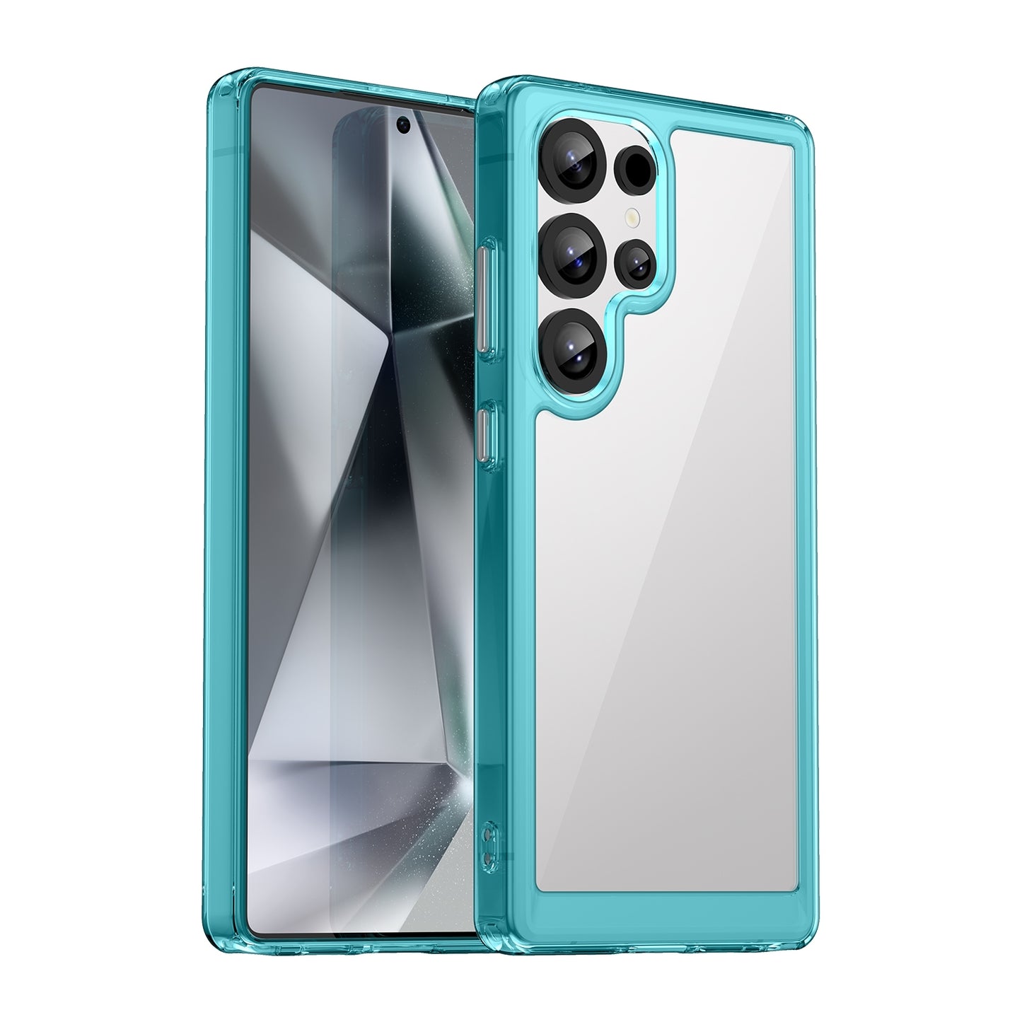 Samsung Galaxy S25 Ultra 5G Acrylic Hybrid TPU Protective Phone Case, Colourful Series Shockproof Cover