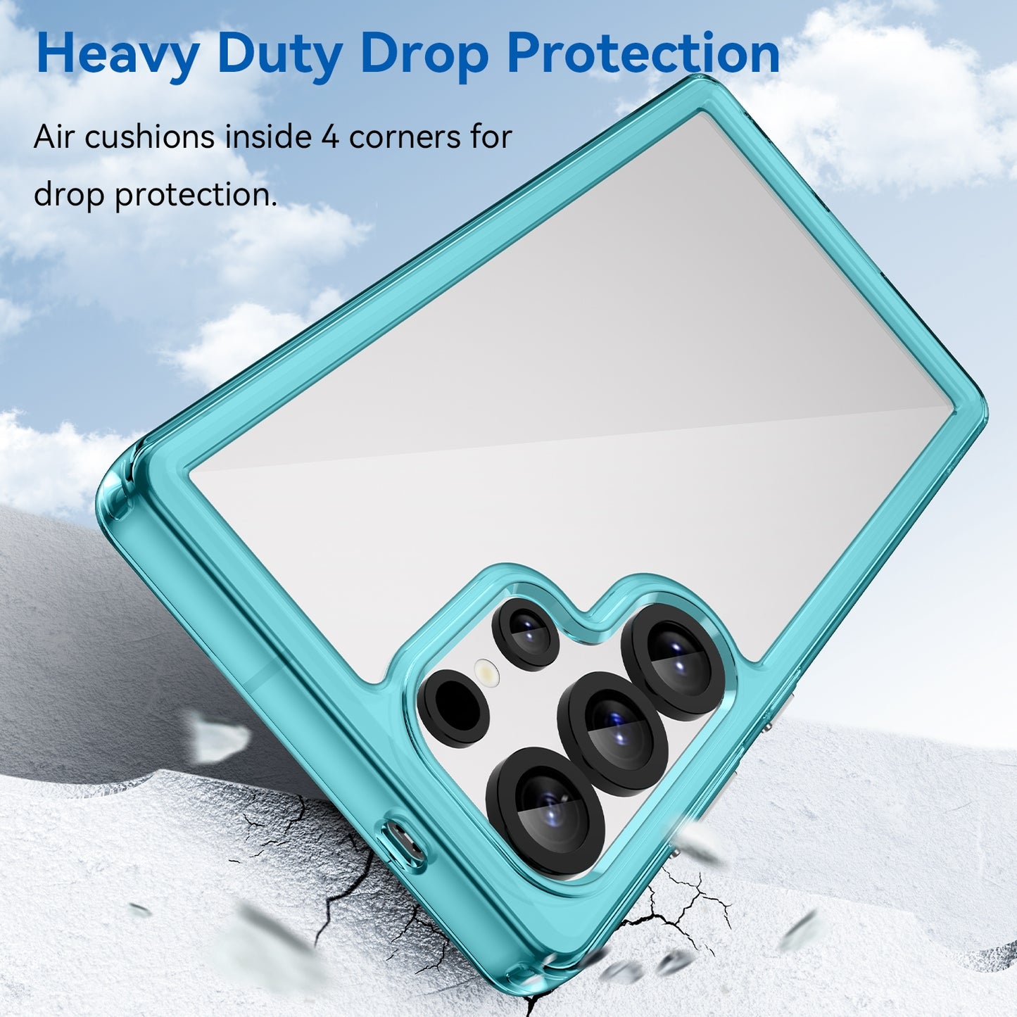 Samsung Galaxy S25 Ultra 5G Acrylic Hybrid TPU Protective Phone Case, Colourful Series Shockproof Cover