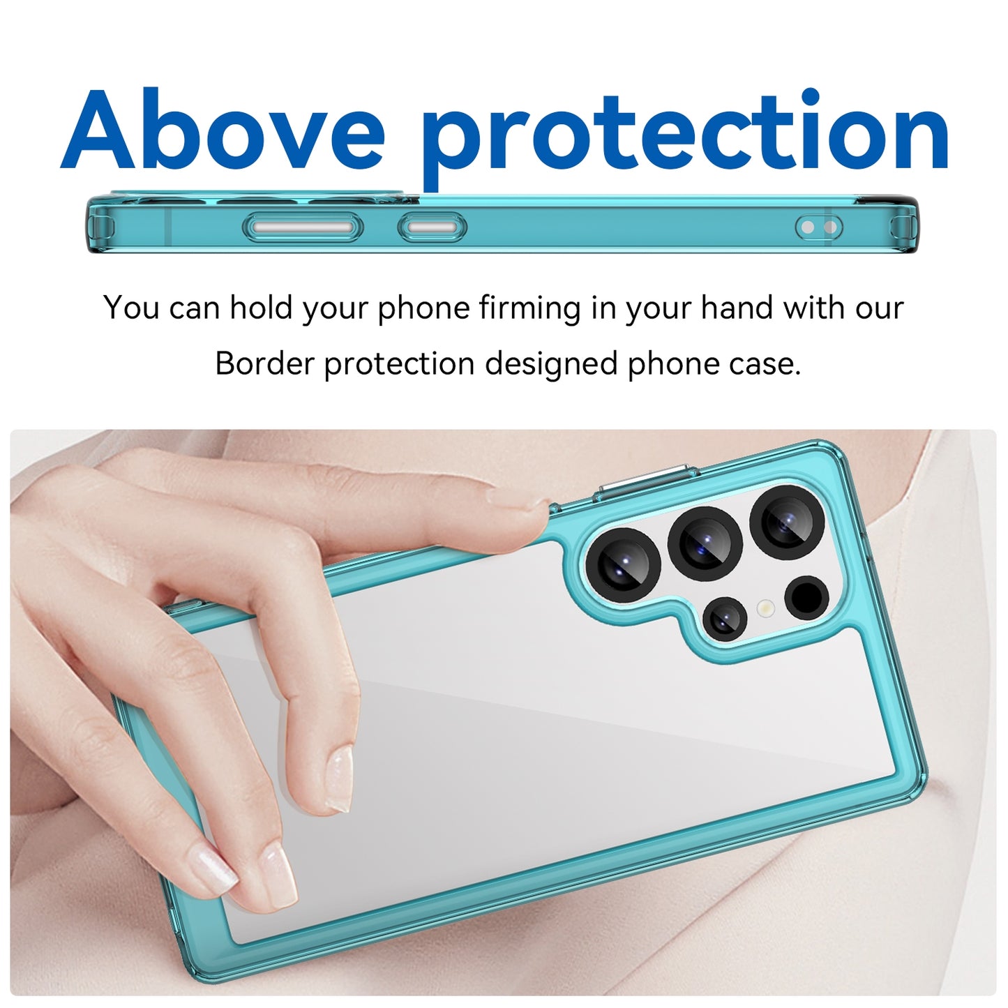 Samsung Galaxy S25 Ultra 5G Acrylic Hybrid TPU Protective Phone Case, Colourful Series Shockproof Cover