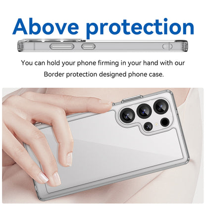 Samsung Galaxy S25 Ultra 5G Acrylic Hybrid TPU Protective Phone Case, Colourful Series Shockproof Cover