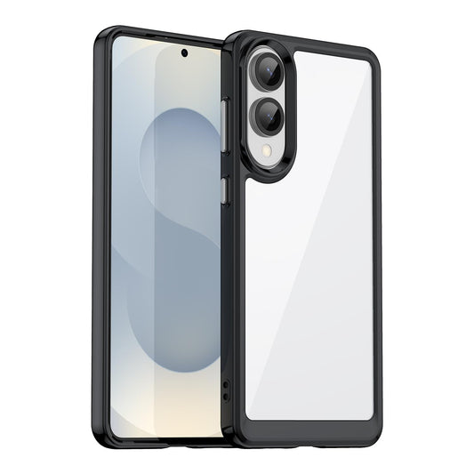 Samsung Galaxy S25 Edge 5G Acrylic Hybrid TPU Protective Phone Case, Colourful Series Shockproof Cover