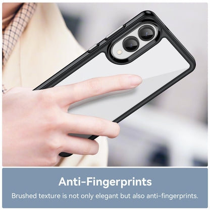 Samsung Galaxy S25 Edge 5G Acrylic Hybrid TPU Protective Phone Case, Colourful Series Shockproof Cover