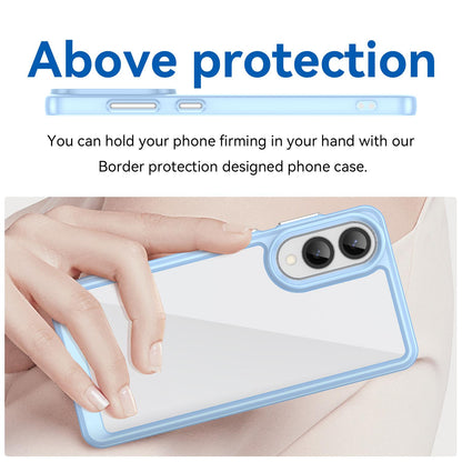 Samsung Galaxy S25 Edge 5G Acrylic Hybrid TPU Protective Phone Case, Colourful Series Shockproof Cover