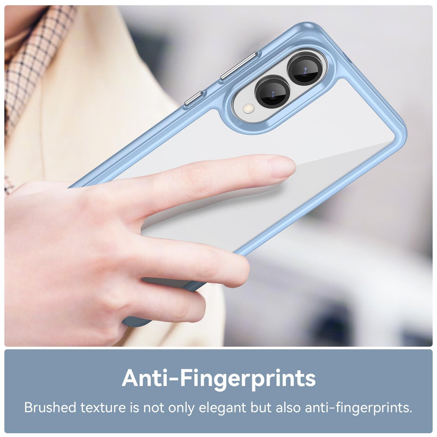 Samsung Galaxy S25 Edge 5G Acrylic Hybrid TPU Protective Phone Case, Colourful Series Shockproof Cover