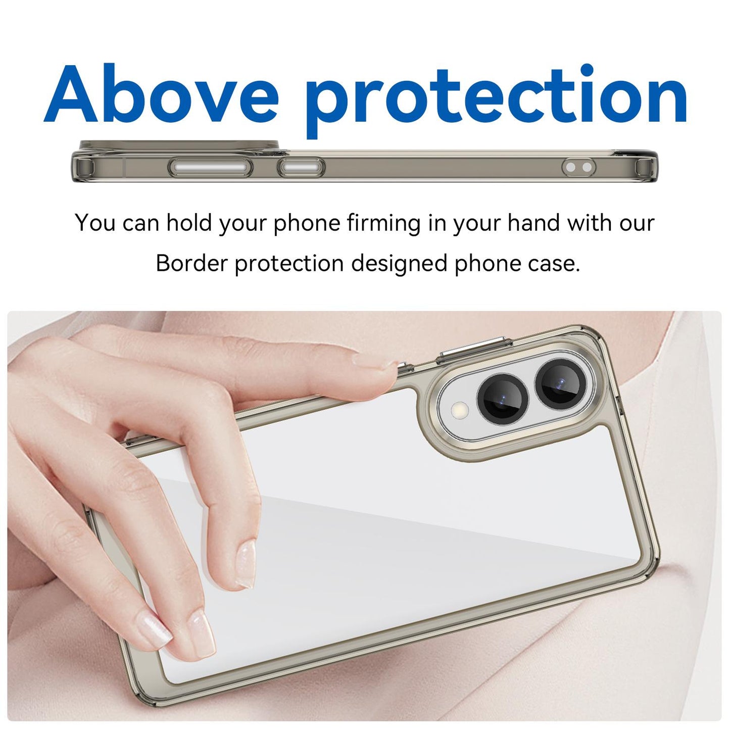 Samsung Galaxy S25 Edge 5G Acrylic Hybrid TPU Protective Phone Case, Colourful Series Shockproof Cover
