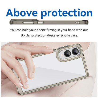 Samsung Galaxy S25 Edge 5G Acrylic Hybrid TPU Protective Phone Case, Colourful Series Shockproof Cover