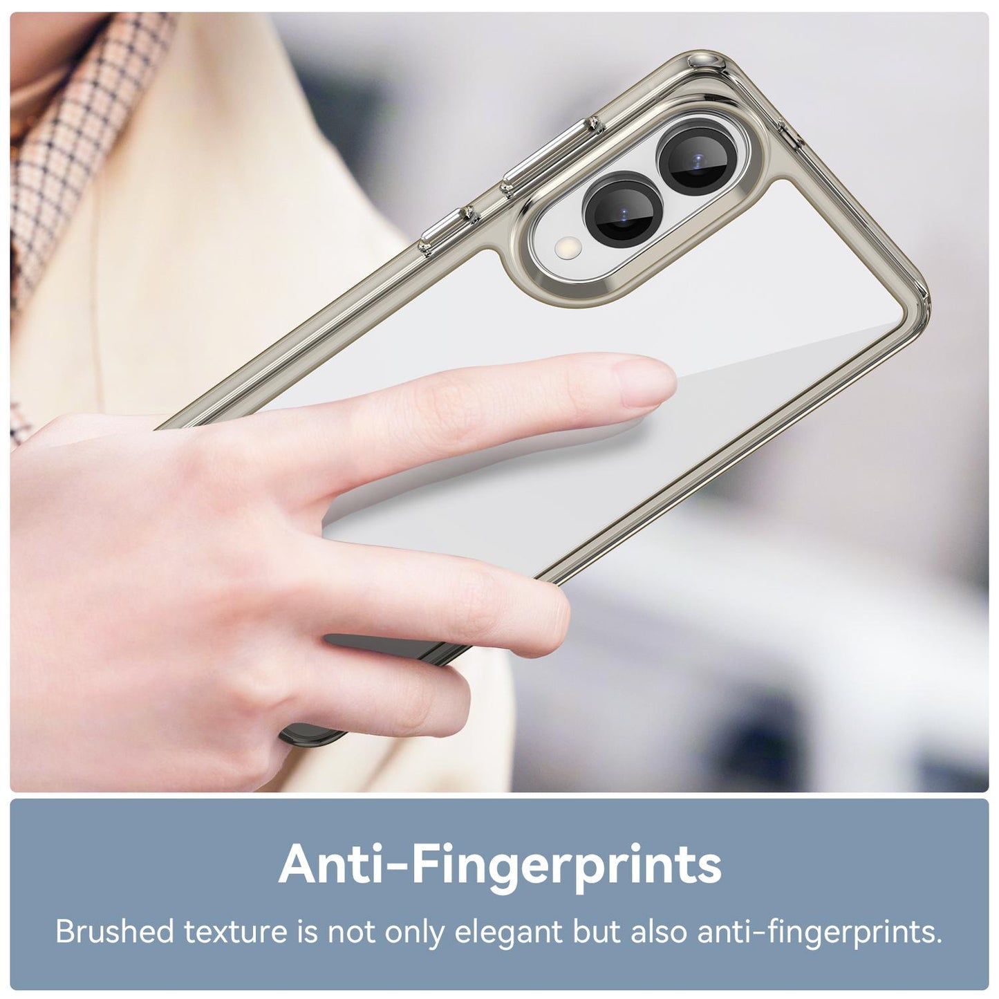 Samsung Galaxy S25 Edge 5G Acrylic Hybrid TPU Protective Phone Case, Colourful Series Shockproof Cover