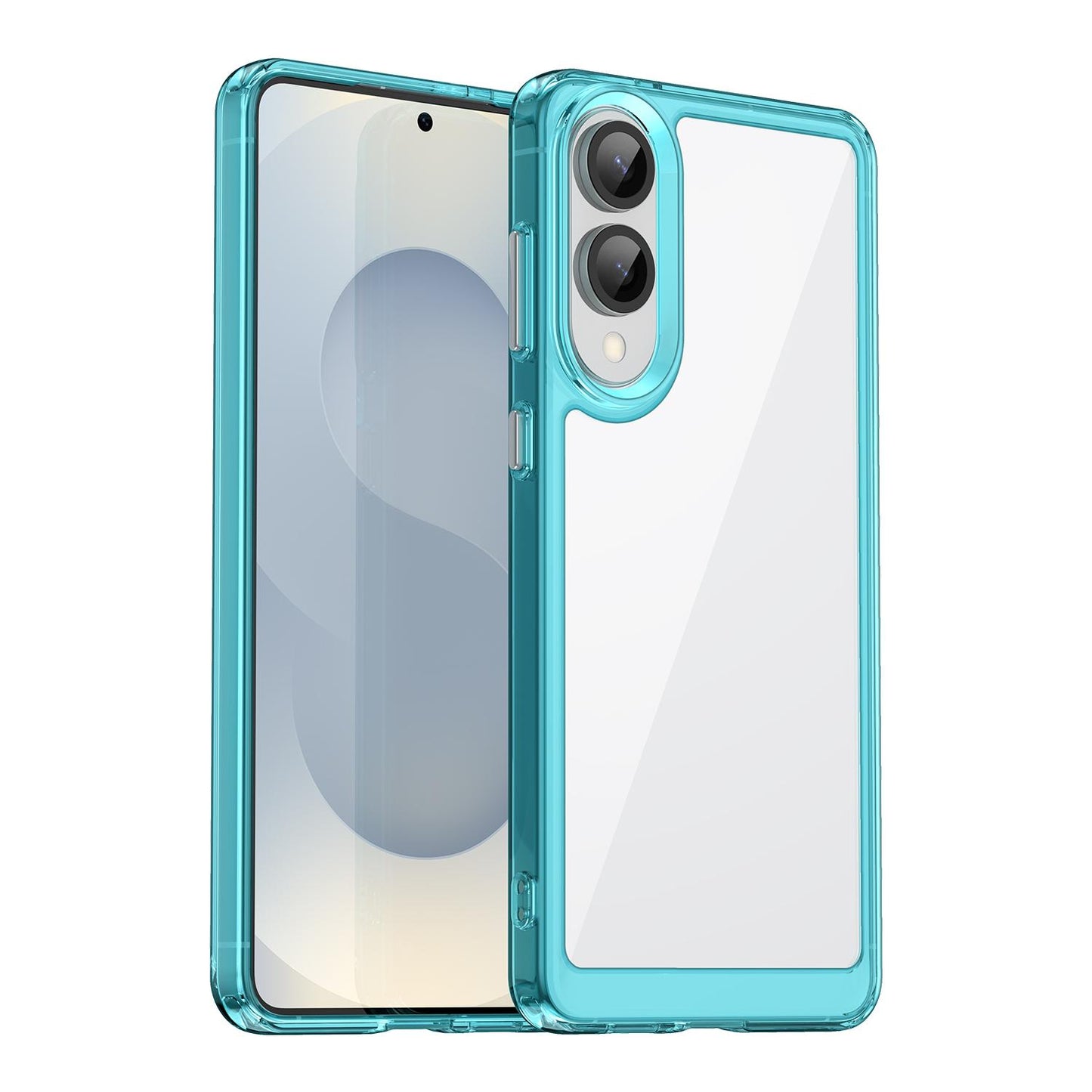 Samsung Galaxy S25 Edge 5G Acrylic Hybrid TPU Protective Phone Case, Colourful Series Shockproof Cover