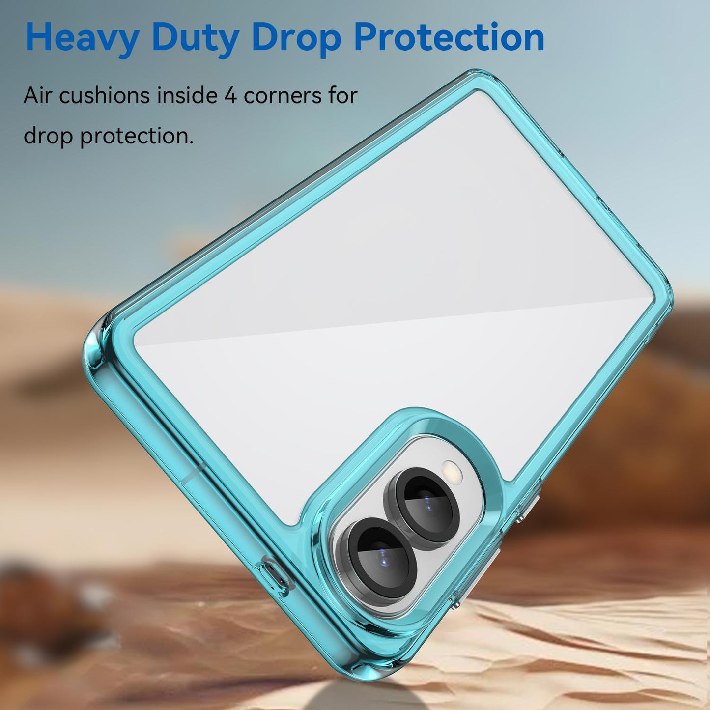 Samsung Galaxy S25 Edge 5G Acrylic Hybrid TPU Protective Phone Case, Colourful Series Shockproof Cover