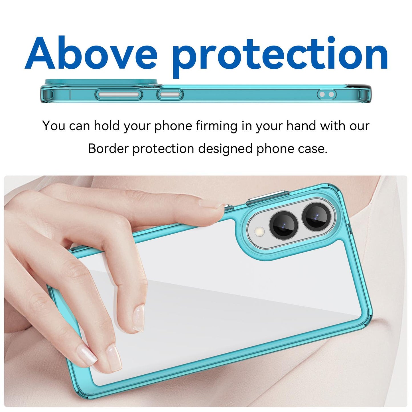 Samsung Galaxy S25 Edge 5G Acrylic Hybrid TPU Protective Phone Case, Colourful Series Shockproof Cover