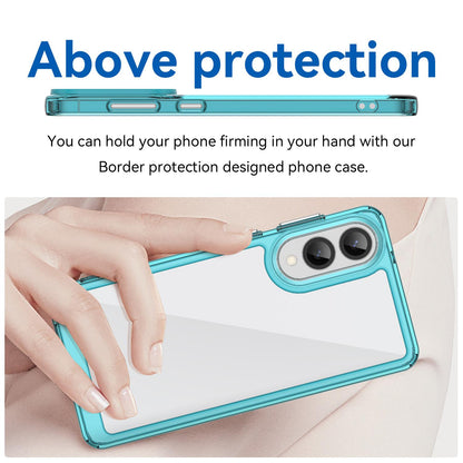 Samsung Galaxy S25 Edge 5G Acrylic Hybrid TPU Protective Phone Case, Colourful Series Shockproof Cover
