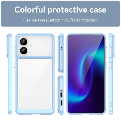Samsung Galaxy S26 Edge 5G Acrylic Hybrid TPU Protective Phone Case, Colourful Series Shockproof Cover