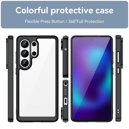 Samsung Galaxy S26 Ultra 5G Acrylic Hybrid TPU Protective Phone Case, Colourful Series Shockproof Cover