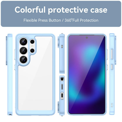Samsung Galaxy S26 Ultra 5G Acrylic Hybrid TPU Protective Phone Case, Colourful Series Shockproof Cover