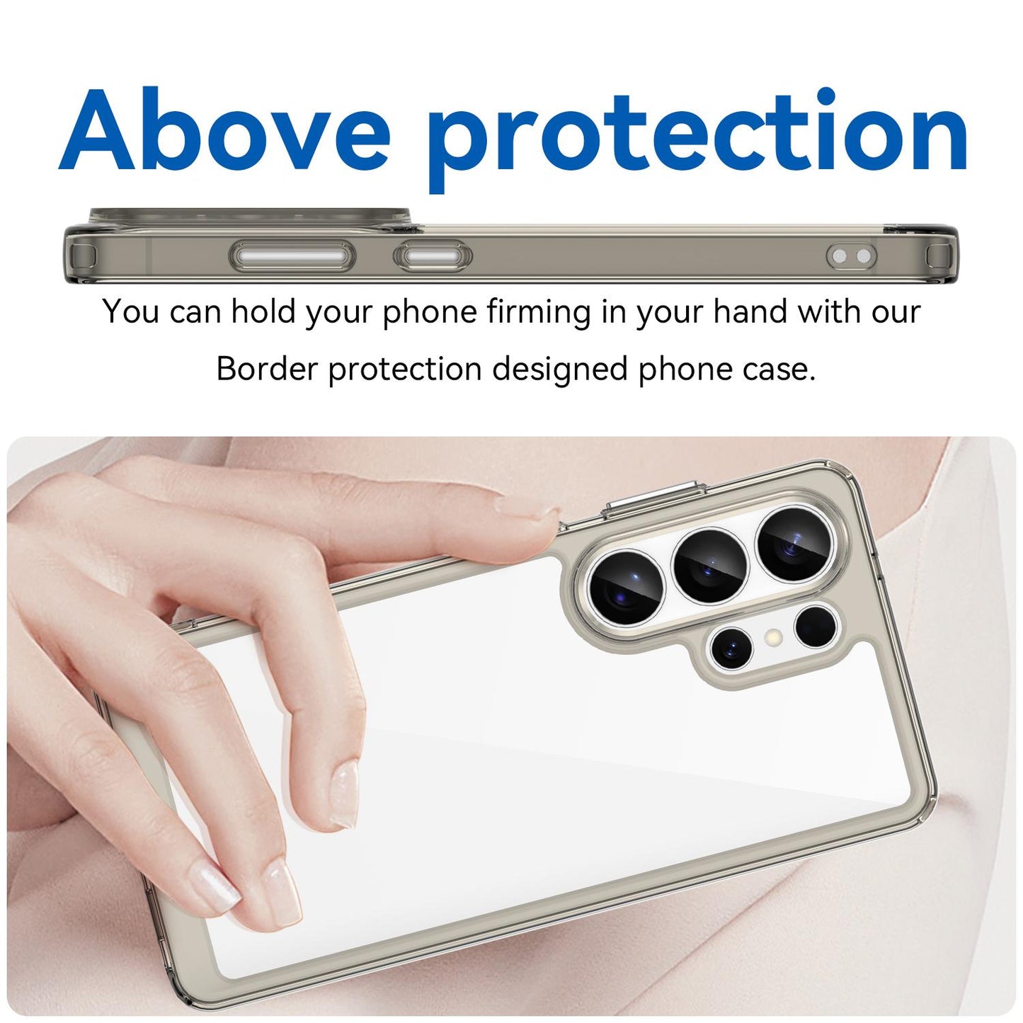 Samsung Galaxy S26 Ultra 5G Acrylic Hybrid TPU Protective Phone Case, Colourful Series Shockproof Cover