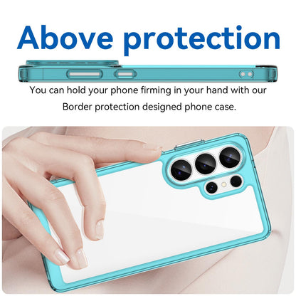 Samsung Galaxy S26 Ultra 5G Acrylic Hybrid TPU Protective Phone Case, Colourful Series Shockproof Cover
