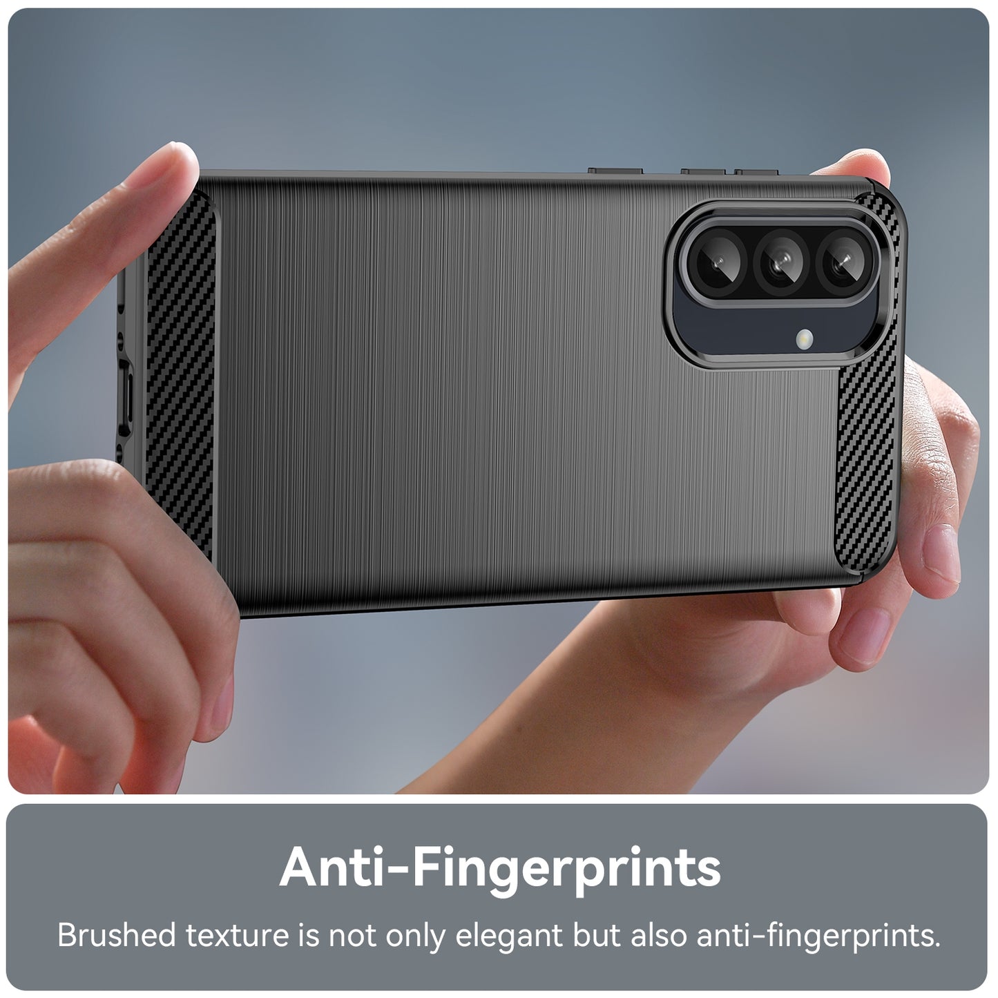 Samsung Galaxy A36 5G Carbon Fiber Brushed Texture TPU Protective Phone Case Shockproof Slim Cover