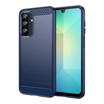 Samsung Galaxy A26 5G Carbon Fiber Brushed Texture TPU Protective Phone Case Shockproof Slim Cover