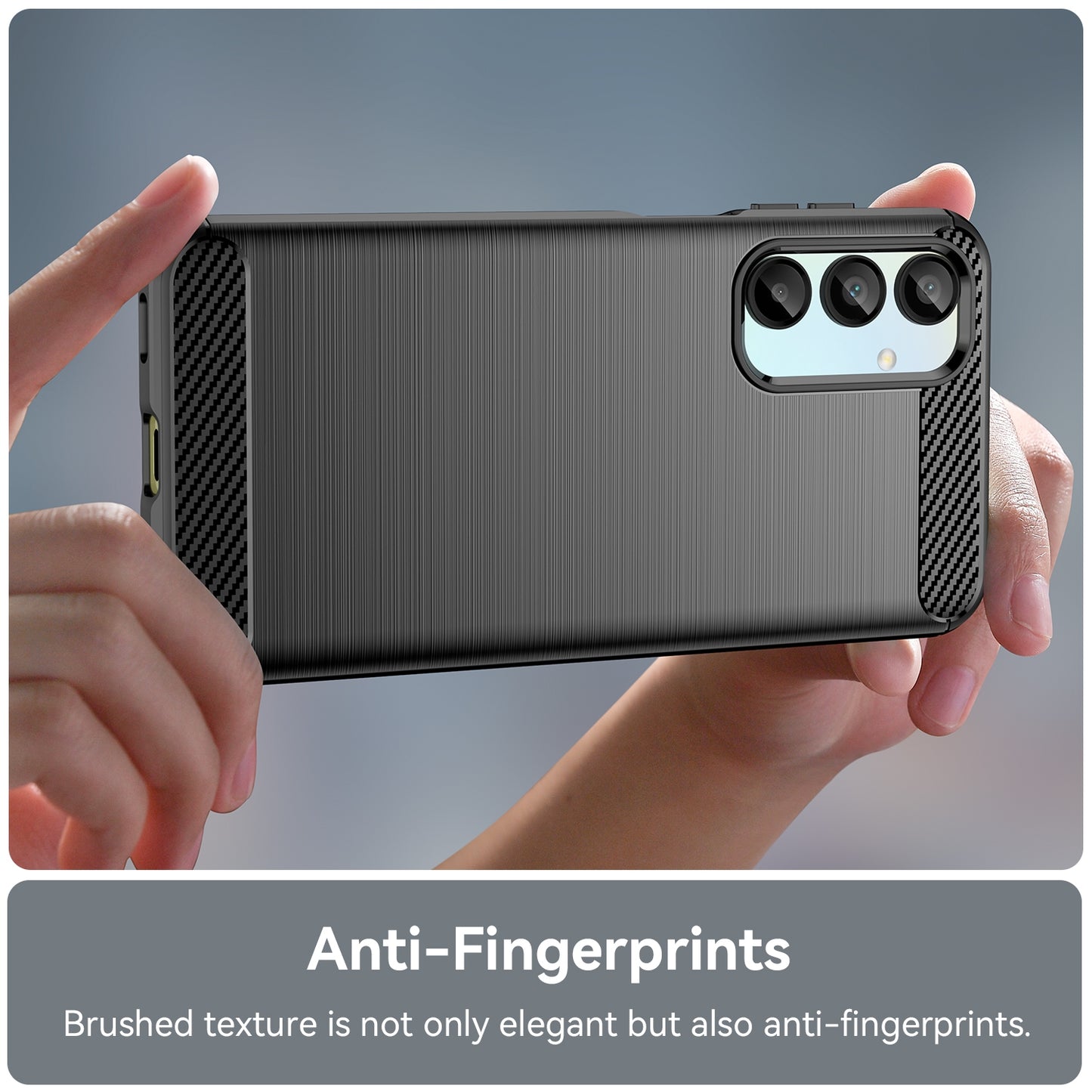 Samsung Galaxy A16 5G Carbon Fibre Brushed Texture TPU Protective Phone Case Shockproof Slim Cover