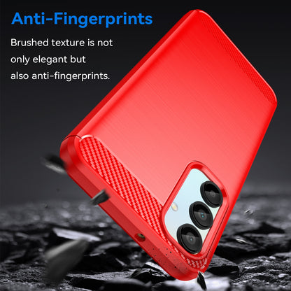 Samsung Galaxy A16 5G Carbon Fibre Brushed Texture TPU Protective Phone Case Shockproof Slim Cover