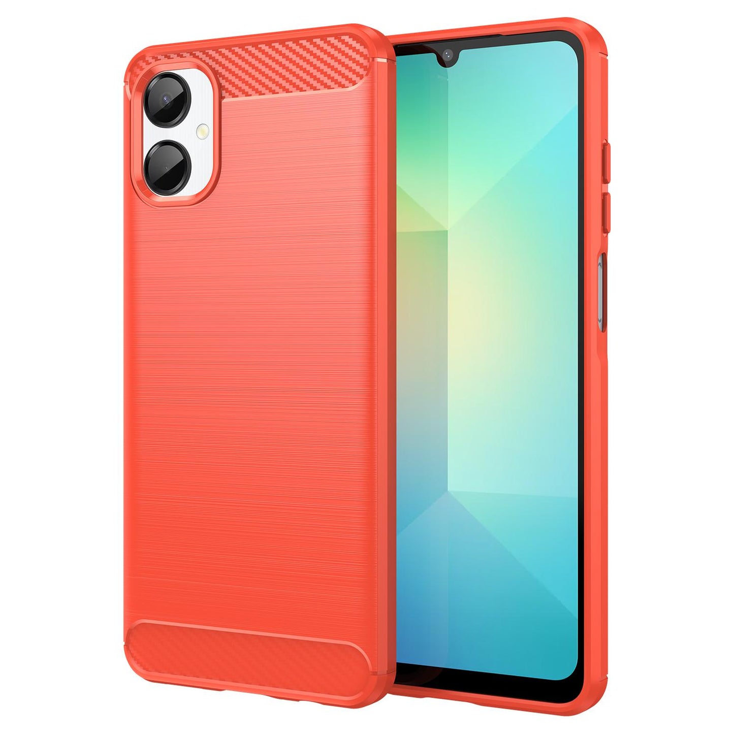 Samsung Galaxy A06 5G Carbon Fibre Brushed Texture TPU Protective Phone Case Shockproof Slim Cover
