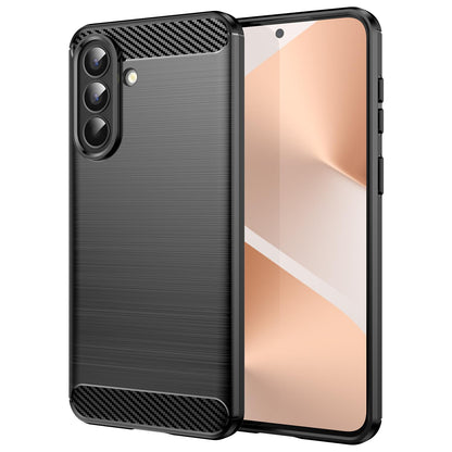 Samsung Galaxy A57 5G Carbon Fibre Brushed Texture TPU Protective Phone Case Shockproof Slim Cover