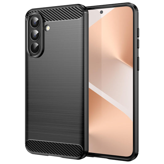 Samsung Galaxy A57 5G Carbon Fibre Brushed Texture TPU Protective Phone Case Shockproof Slim Cover