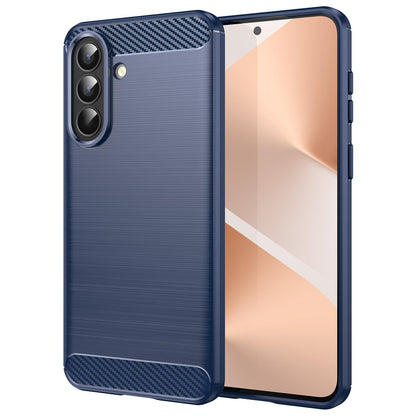 Samsung Galaxy A57 5G Carbon Fiber Brushed Texture TPU Protective Phone Case Shockproof Slim Cover