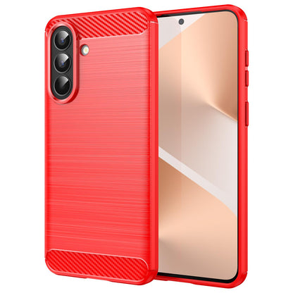 Samsung Galaxy A57 5G Carbon Fiber Brushed Texture TPU Protective Phone Case Shockproof Slim Cover
