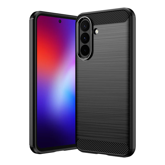 Samsung Galaxy A27 5G Carbon Fibre Brushed Texture TPU Protective Phone Case Shockproof Slim Cover