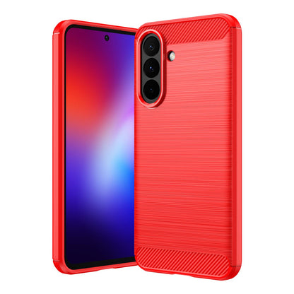 Samsung Galaxy A27 5G Carbon Fibre Brushed Texture TPU Protective Phone Case Shockproof Slim Cover