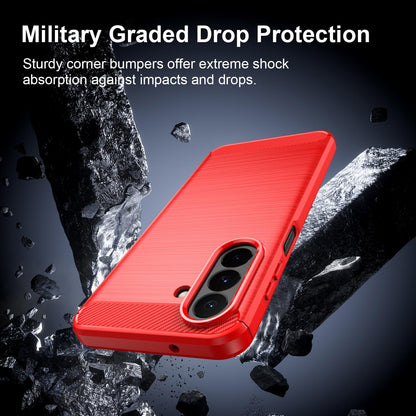 Samsung Galaxy A27 5G Carbon Fibre Brushed Texture TPU Protective Phone Case Shockproof Slim Cover
